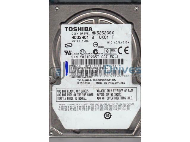A0//LV010M HDD2H01 B UK01 T MK3252GSX Toshiba 320GB SATA 2.5 Hard Drive