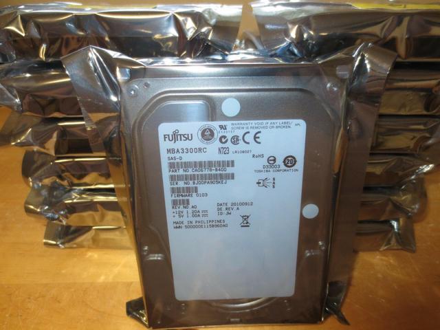 Fujitsu MBA3300RC CA06778-B400 FW:0103 Rev A0 300gb 3.5/" SAS hard drive