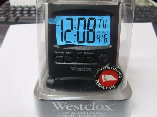Westclox Travel Alarm Clock Lcd Display, How To Set Westclox Travel Alarm Clock