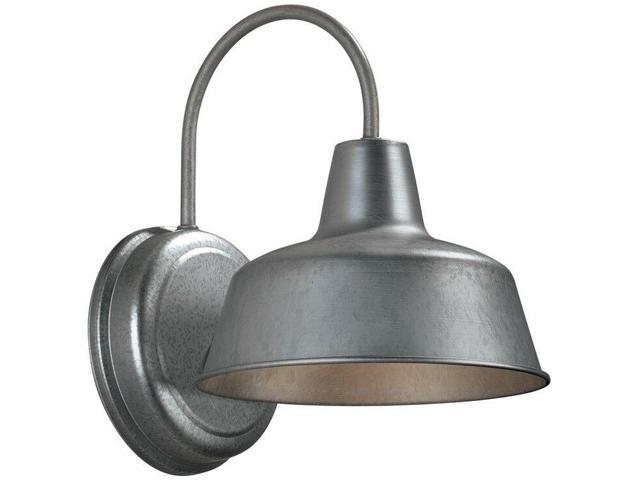 Portfolio Ellicott 10 75 In H Galvanized Dark Sky Outdoor Wall Light Lantern Newegg Com
