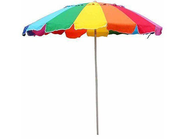 Beach Umbrella Rainbow Color With Carry Bag 8 Foot New Ping Newegg Beach Umbrella Rainbow Color With Carry Bag 8 Foot New Ping Newegg