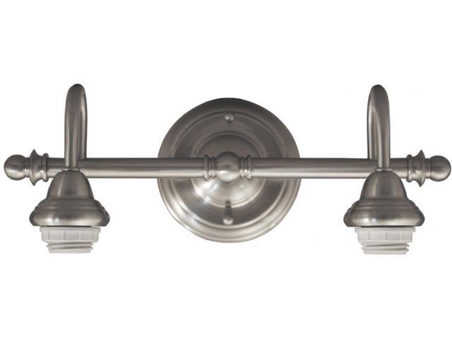 Portfolio 2 Light 16 14 In Bathroom Vanity Wall Lighting Brushed Nickel Finish Newegg Com