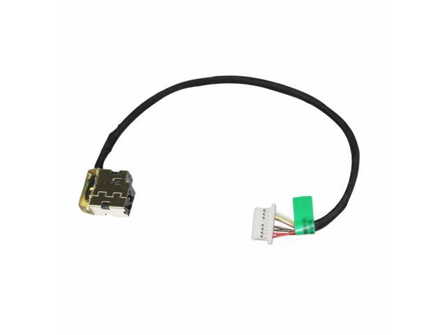 AC DC Jack Power Plug in Charging Port Connector Socket with Wire Cable Harness for HP 14-DF 14-DF0010NR 14-DF0011WM 14-DF0013CL 14-DF0013DS 14-DF0014DS 14-DF0015DS 14-DF0016DS 14-DF0018WM 14-DF0020NR