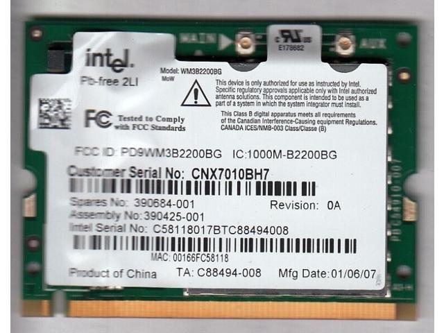 Intel pro wireless for macbook