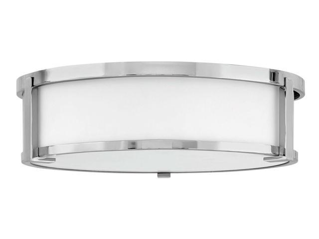 Hinkley Lighting 3243 Lowell 3 Light 16 Wide Flush Mount Drum Ceiling Fixture Newegg Com