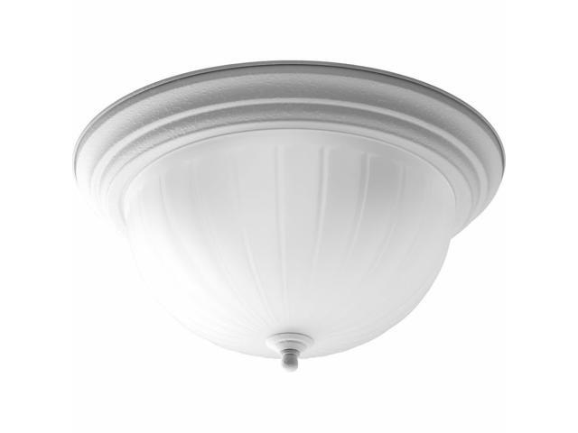 Progress Lighting P3818 3 Light Flush Mount Ceiling Fixture With Etched Glass Newegg Com