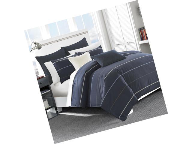 Nautica 217309 Southport Cotton Comforter Set Full Queen Blue