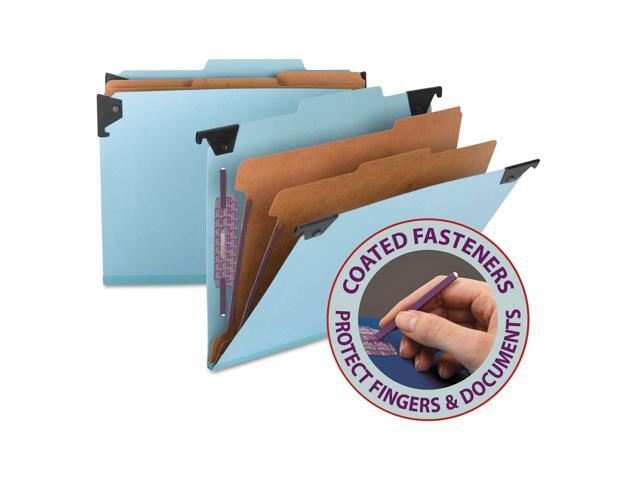 Letter Smead 6 Section Hanging Classification Folder 2 Each Pressboard Blue