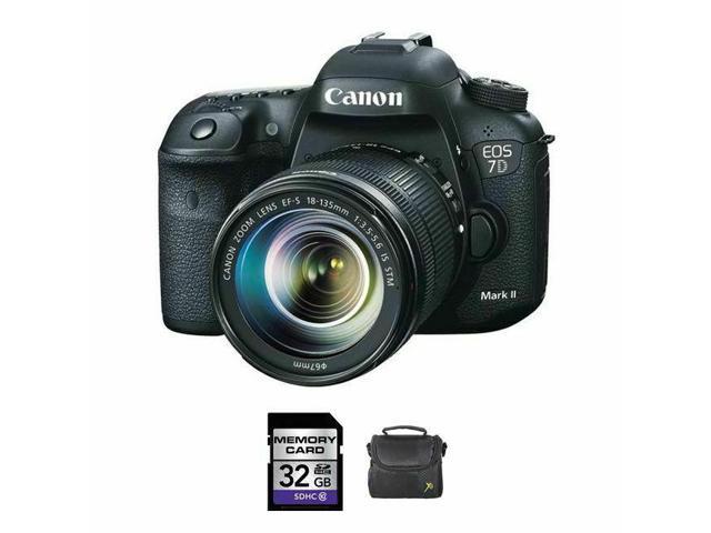 Canon Eos 7d Mark Ii Dslr Camera W 18 135mm Lens 32gb Case