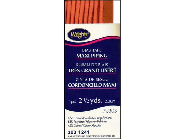 WRIGHTS WRI117-303.1241 WRI117-303 1241 MAXI CORD PIPING 2 5YD CARROT