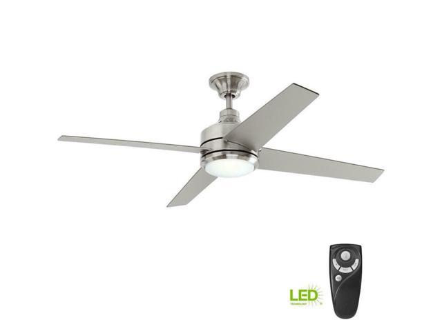 Mercer 52 In Led Indoor Brushed Nickel Ceiling Fan Light Kit