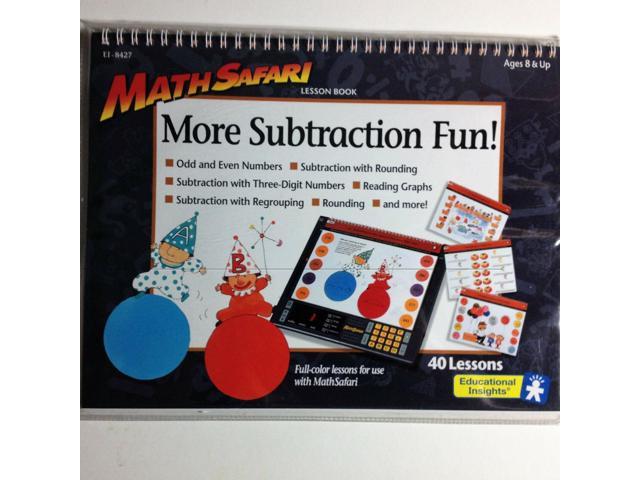 More Addition Fun RARE NIP MathSafari Electronic Learning Systm 40 Lesson Pack 