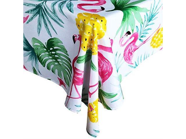 Newbridge Kitschy Boca Flamingo Indoor Outdoor Fabric Tablecloth Newbridge Kitschy Boca Flamingo Indoor