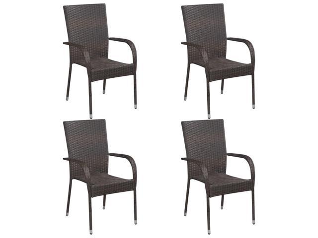 vidaxl stackable outdoor chairs