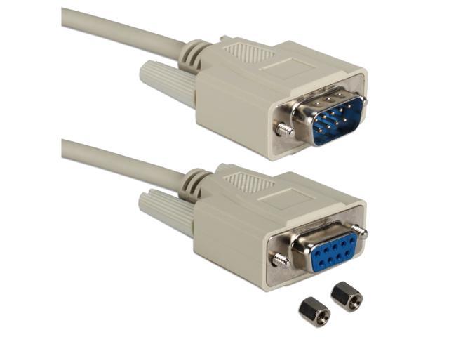 QVS CC317-06N Qvs 6' Db9 Male To Female Extension Cable - Newegg.com