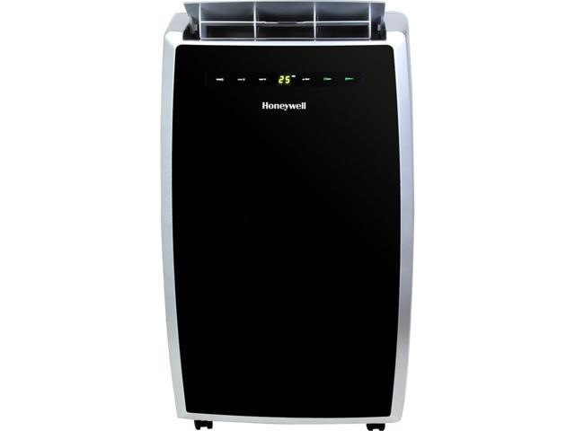 Honeywell MN10CES Portable Air Conditioner, 10,000 BTU Cooling, LED Display, Single Hose (Black-Silver)