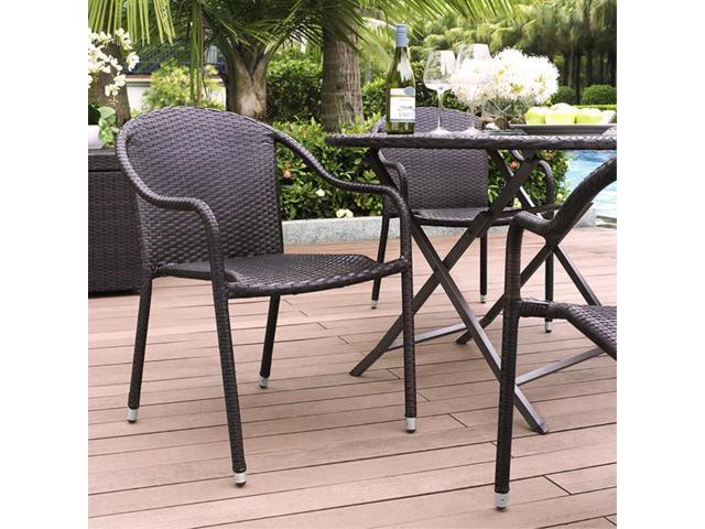 palm harbor outdoor wicker stackable chairs