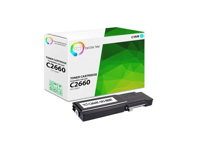 C2665dnf Printer Cartridge 4 Color consumables-4colors C2660 Toner Cartridge Compatible with Dell Color Printer C2660dn