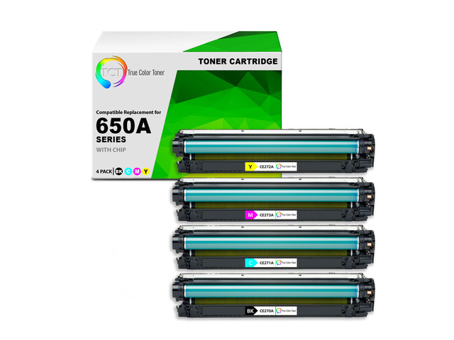 True Color Toner 650A Toner Cartridge 4 Pack - Premium Compatible ...