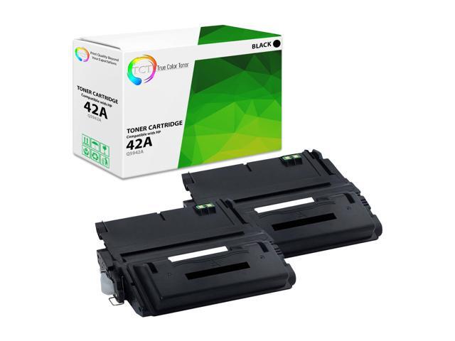 2PK Black Toner Cartridge Compatible with HP Q5942A for LaserJet 4350n 4350tn
