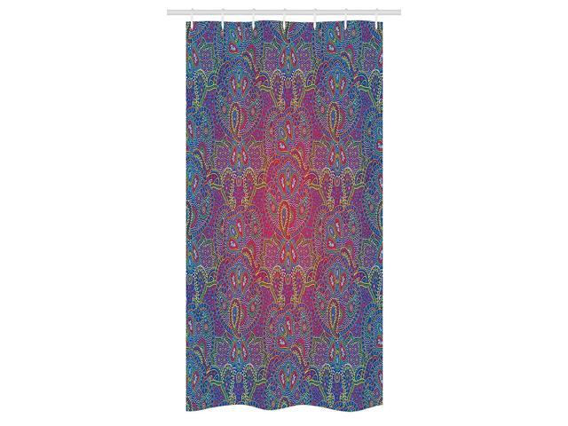 Ambesonne Purple Stall Shower Curtain By Boho Paisley Pattern