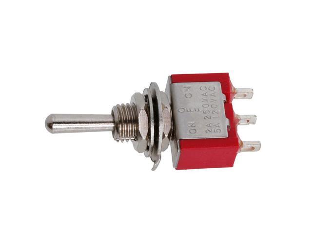 Spdt Mts 103 Red 3pin On Off On Mini 3 Position Toggle Switch Ac250v 2a 120v 5a
