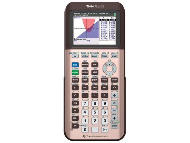 Texas Instruments Ti 84 Plus Ce Color Graphing Calculator Rose Gold Newegg Com