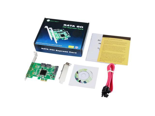 Marvell 88SE9215 4 Ports SATA 6G PCI Express Controller Card PCI-e To ...