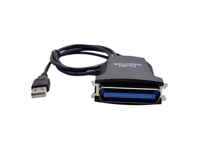 Usb To Db36 Female Parallel Print Printer Converter Cable Lpt Bi Directional Black Color 3999