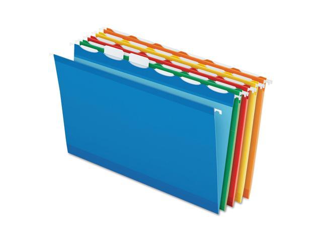 Photo 1 of Pendaflex Colored Reinforced Hanging Folders 1/6 Tab Legal Asst 25/Box 42593