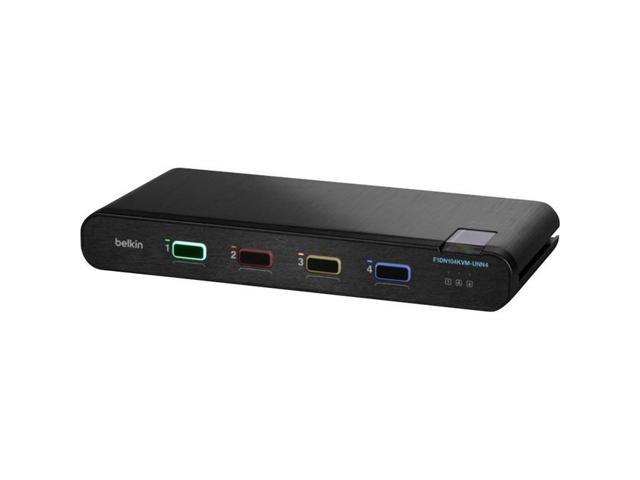 Belkin Universal Secure KVM Switch 4-Port Single Head No CAC ...