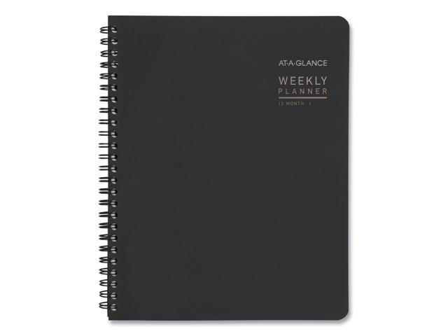 At-A-Glance Contemporary Lite Weekly/Monthly Planner 8.75x7 Black 2023 ...