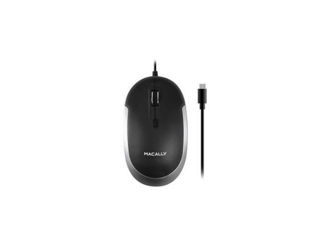 Macally - UCDynaMouseSG - USB-C Optical Quiet Click Mouse - Black & Space  Gray