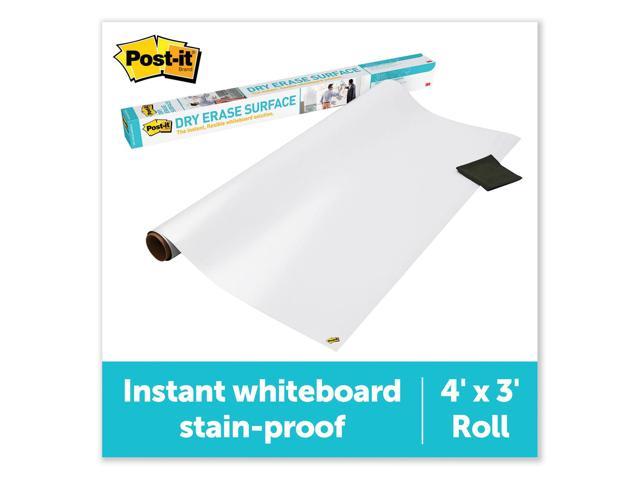 Post-it Dry DEF4X3 - Erase Film with Adhesive Backing, 48 x 36, White