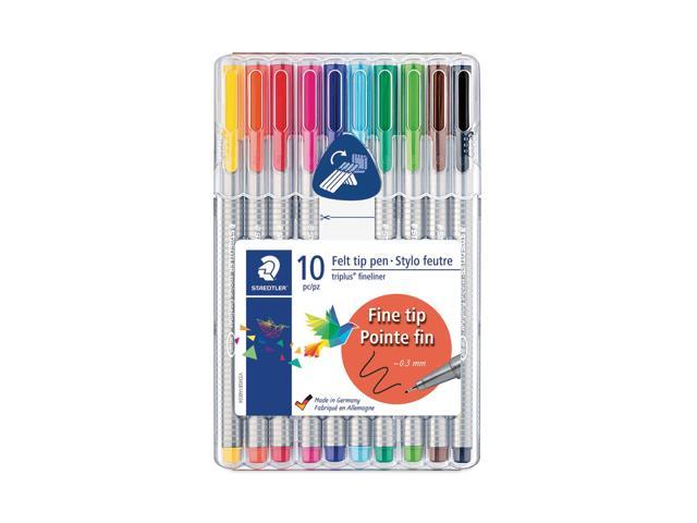 Staedtler Fineliner Porous Point Pen .3mm 10/ST Assorted 334SB10US 