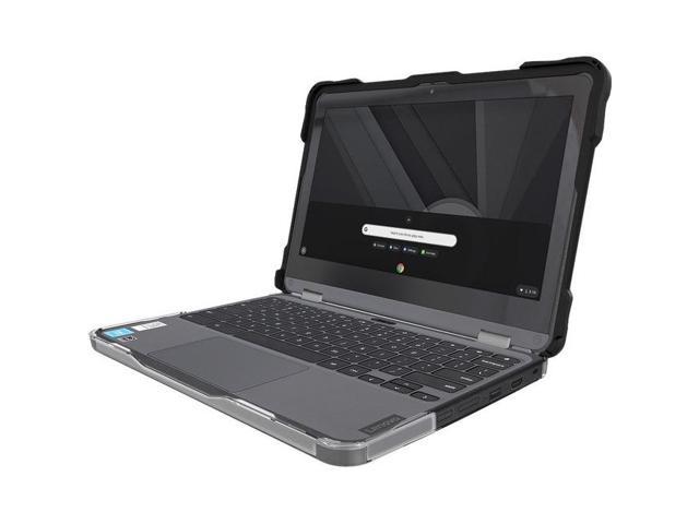 Gumdrop SlimTech for Lenovo 500e/500w/300e/300w Chromebook 3rd Gen (2-in-1) - For Lenovo Chromebook - Textured Grip - Black - Bump Resistant, Scratch Resistant, Scuff Resistant - Thermoplastic Polyure