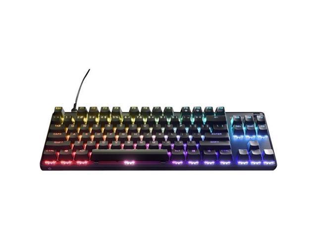 SteelSeries Apex Pro Mini Mechanical Gaming Keyboard – World’s Fastest Keyboard – Adjustable Actuation – Compact 60% Form Factor – RGB – PBT Keycaps – USB-C