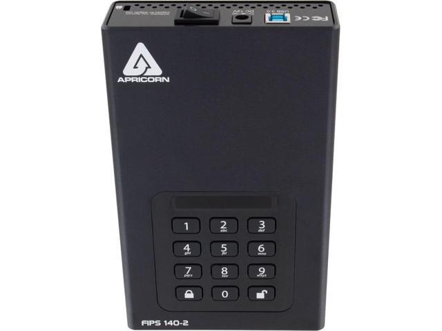 Apricorn Aegis Padlock 18 TB FIPS 256-BIT AES External Hard Drive ADT3PL256F18TB
