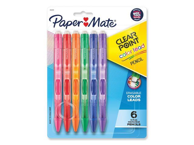 Paper Mate Felt Tip Pens Flair Marker Pens, Medium Point, Assorted, 24  Count & Clearpoint Pencils, HB 2 Lead (0.7mm), Assorted Barrel Colors, 10  Count