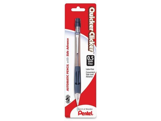 Pentel PD345BPK6 Quicker Clicker Mechanical Pencil, #2, HB Pencil Grade ...