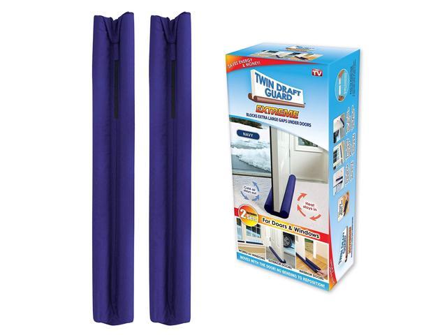 Twin Draft Guard Extreme In Navy Set Of 2 Energy Saving