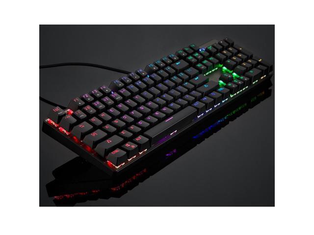 AFANG Keyboard MOTOSPEED CK104 Wired Mechanical Keyboard 104 Keys RGB Blue Switch LED Backlit Anti-Ghosting Gaming Keyboard