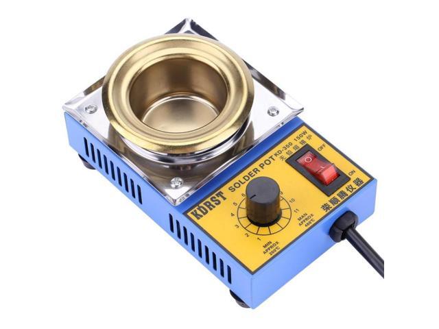 Dia 50mm Solder Pot Soldering Desoldering Bath 200-480℃ Celsius Titanium Plate