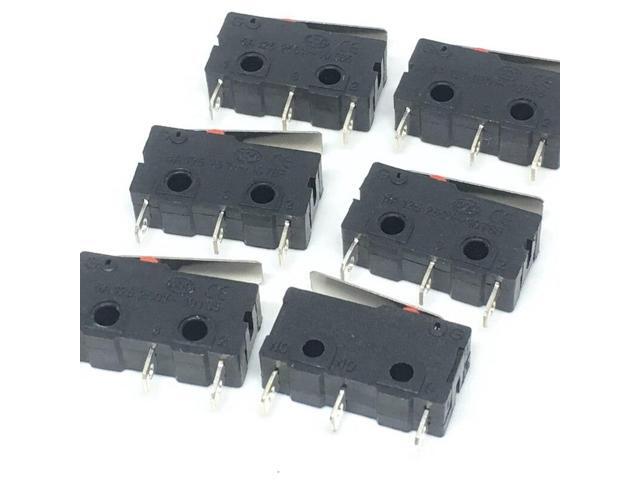 50 pcs Tact Switch 3A 5A 250V Microswitch Round Handle 3PIN 