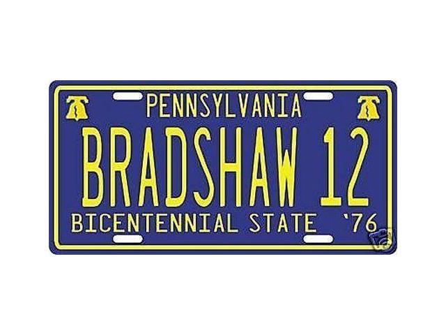 Pittsburgh Steelers Terry Bradshaw 1976 License Plate