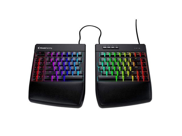 KINESIS Gaming Freestyle Edge MX Brown RGB Split Mechanical Keyboard ...