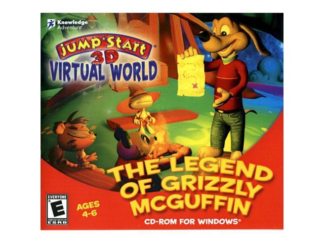 JumpStart 3D Virtual World Legend Grizzly McGuffin JC