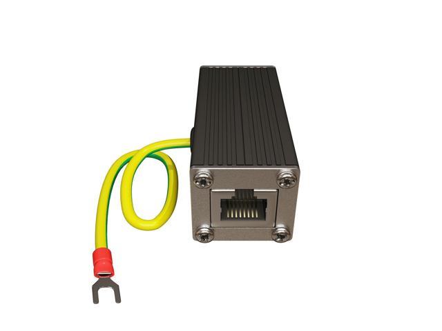 Outdoor Ethernet Lightning Surge Protector PoE+ Gigabit 1000Mbs RJ-45 —  Tupavco