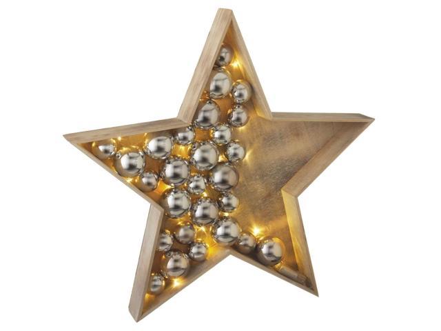 30 5 Gold Led Lighted Large Country Rustic Wooden Star Christmas