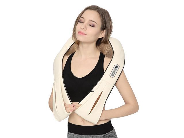 Nekteck Shiatsu Deep Kneading Massage Pillow with Heat, Car/Office Chair  Massager, Neck, Shoulder, Back, Waist Massager Pillow [Speed Control